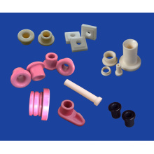 Alumina Ceramic Parts / Al2O3 Ceramic Eyelets Guide With Groove For Textile Machinery